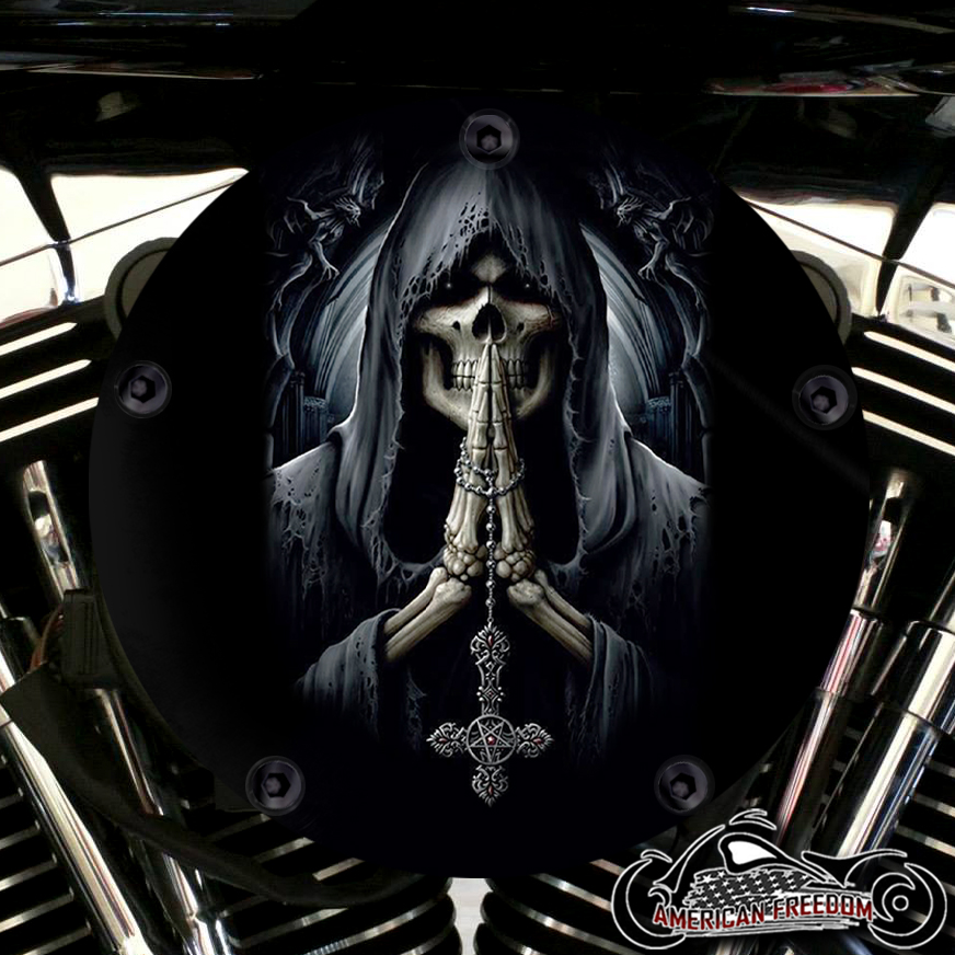 Harley Davidson High Flow Air Cleaner Cover - Praying Reaper